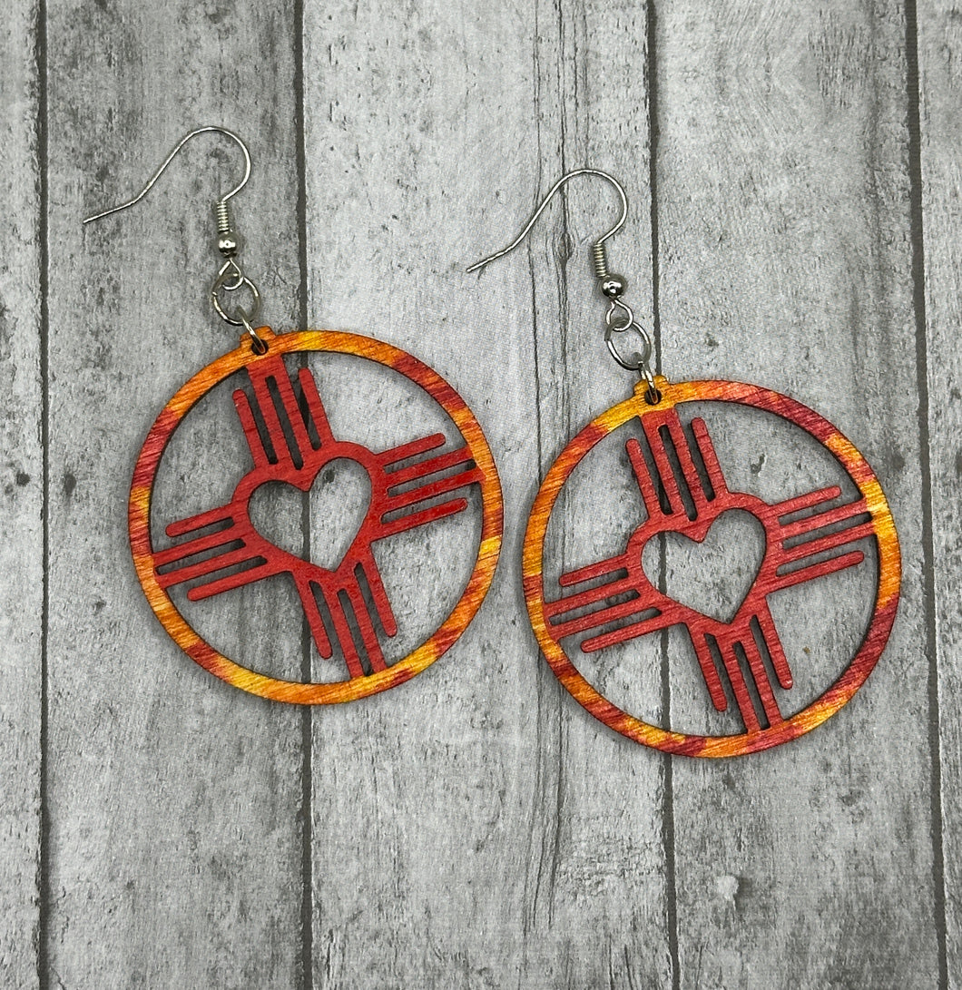 Sunset Circle Zia Earrings