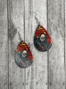 Ghostface Inspired Earrings