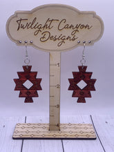 Load image into Gallery viewer, Brown Aztec Earrings
