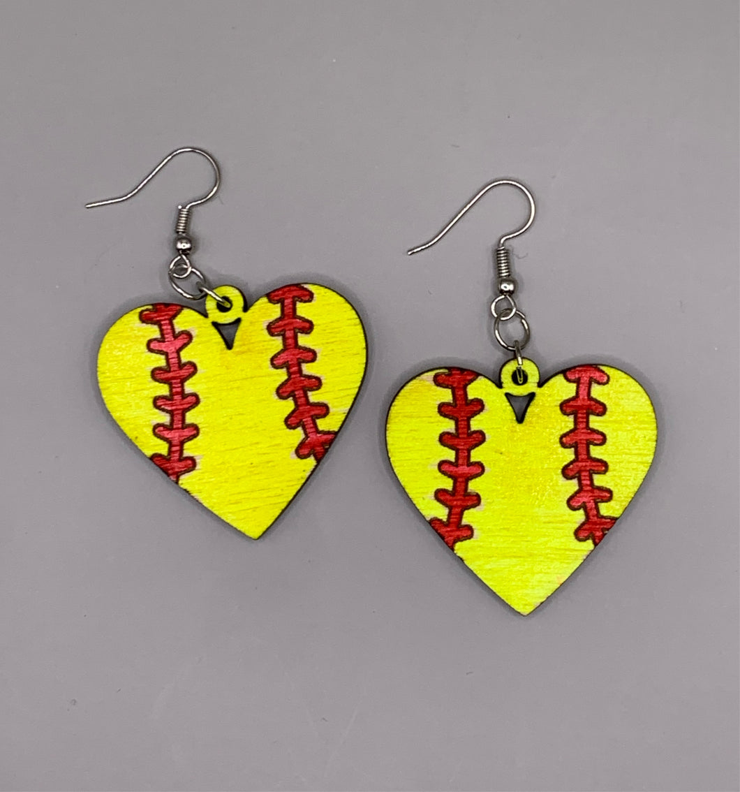 Softball Hearts
